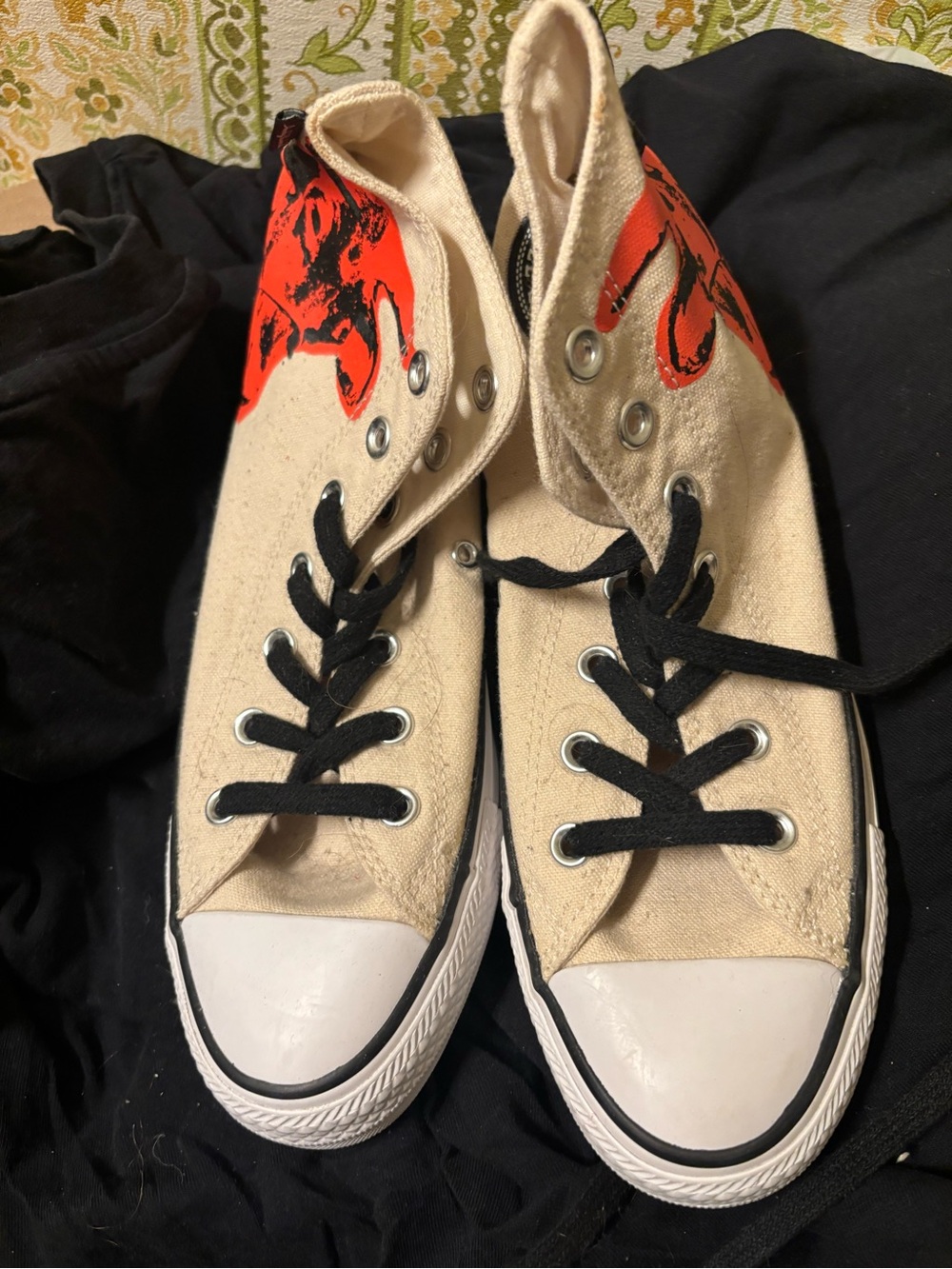 Andy Warhol Moo Cow Canvas Converse Sneakers